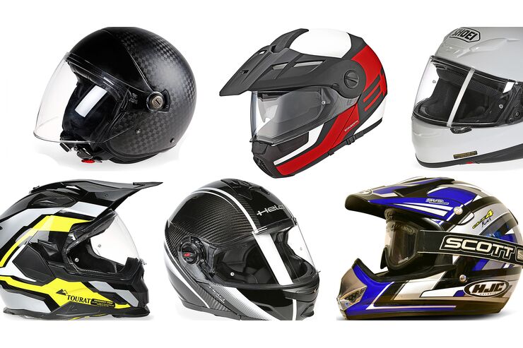 Resumen de los tipos de cascos de motocicleta |