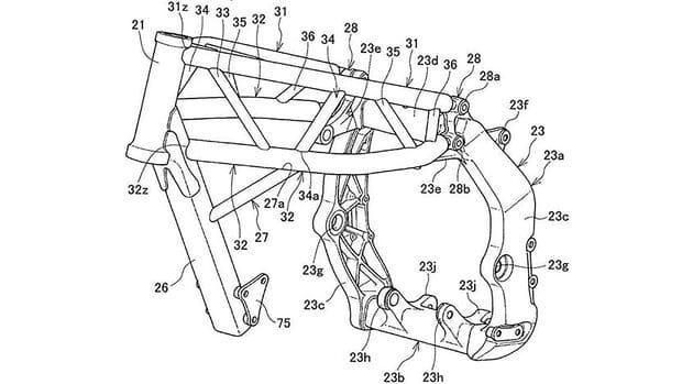 Dibujos de patentes de Honda de pequeños turismos