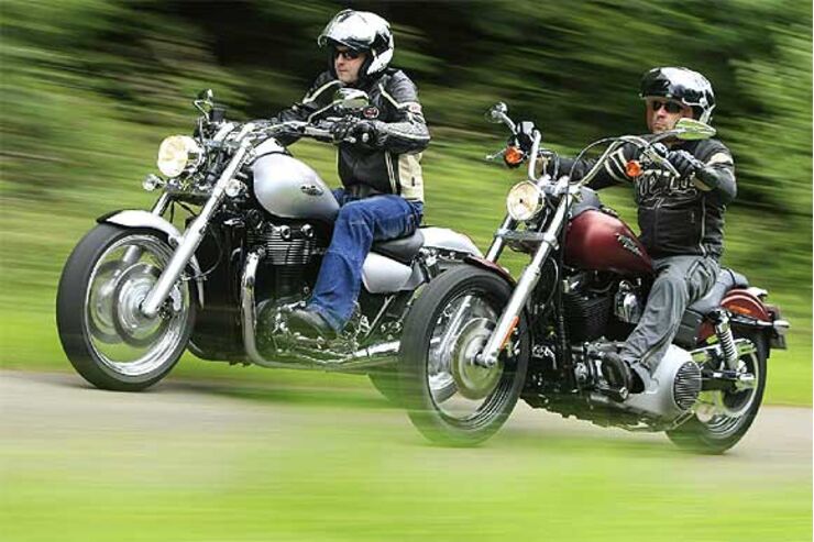 Prueba comparativa: Harley-Davidson Dyna Street Bob, Triumph Thunderbird ABS