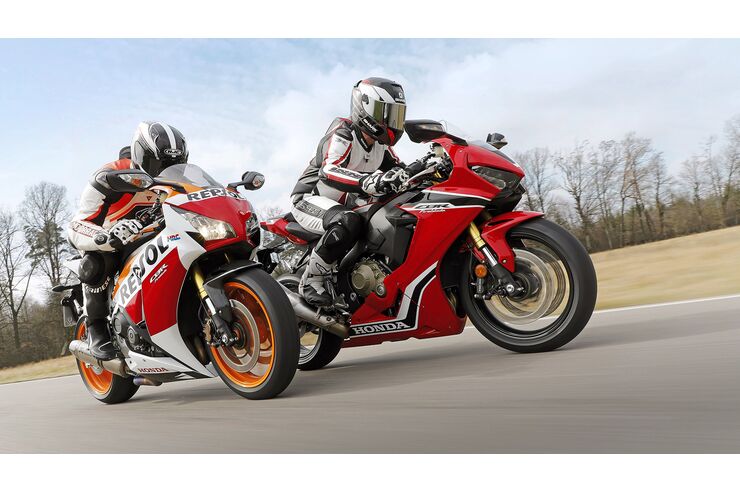 Prueba comparativa Honda Fireblade (2016) y Honda Fireblade (2017)