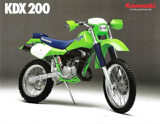 Especificaciones técnicas Kawasaki KDX 200