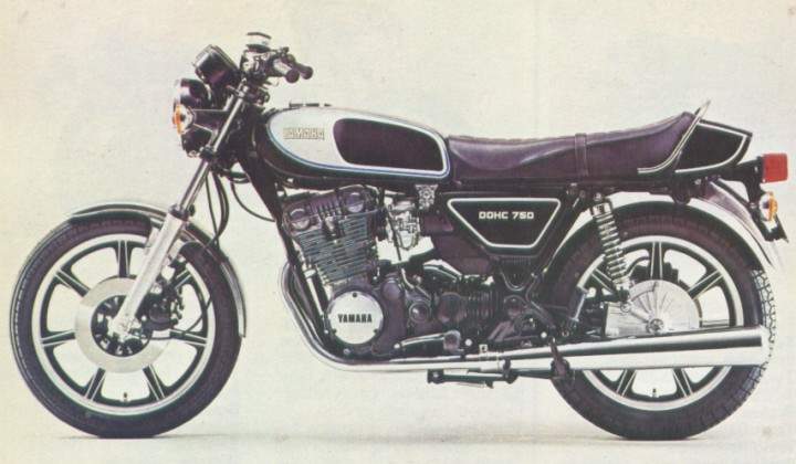 Especificaciones técnicas de la Yamaha XS 750