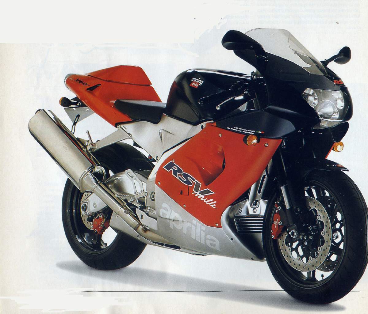 Especificaciones técnicas Aprilia RSV 1000 Mille (1998)