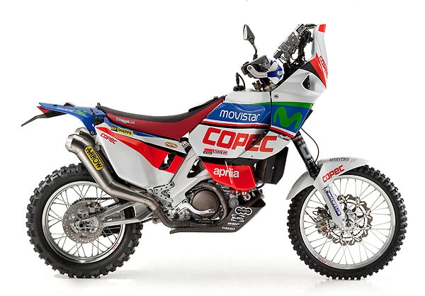 Especificaciones técnicas de la Aprilia RXV 450i Tuareg Rally Réplica (2011)