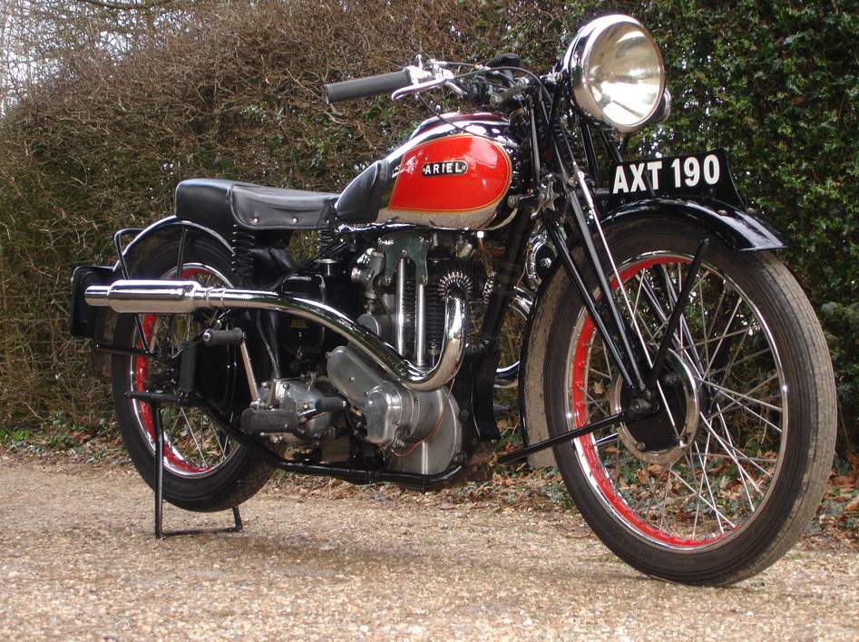 Especificaciones técnicas del Ariel VH 500 Red Hunter (1932-59)