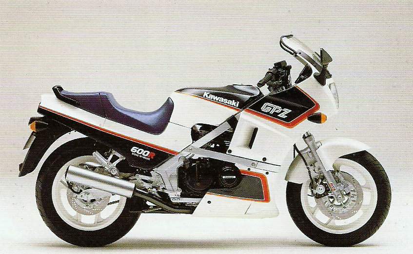 Especificaciones técnicas Kawasaki GPX 600R Ninja / ZX 600R (1987-88)