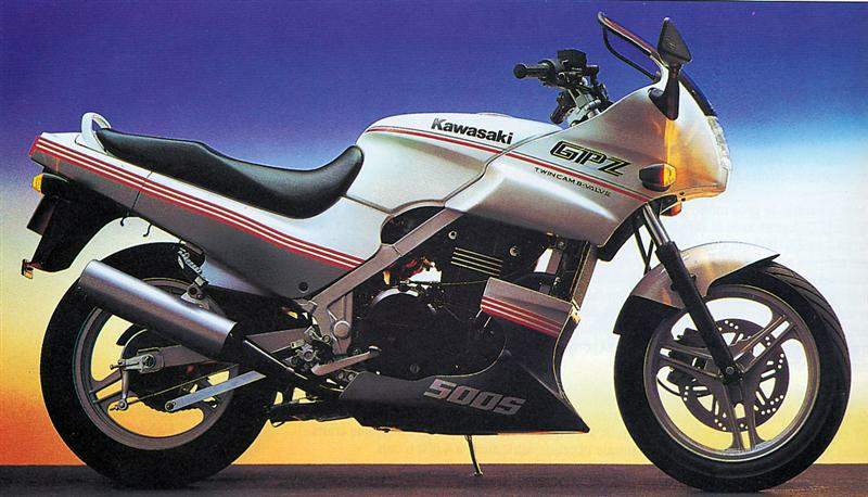Especificaciones técnicas Kawasaki GPz 500S / EX 500R Ninja (1987-88)