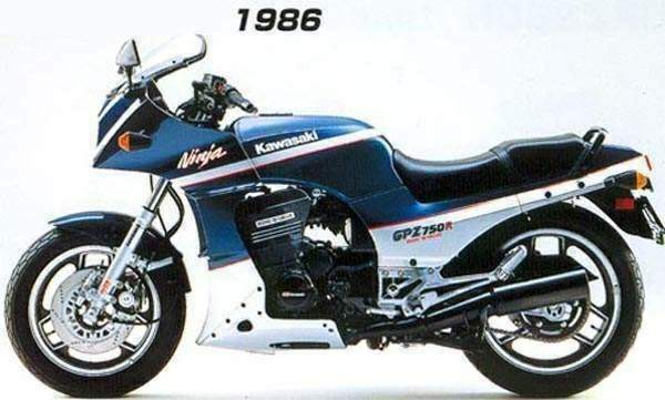 Especificaciones técnicas Kawasaki GPz 750R Ninja / ZX 750R (1986)