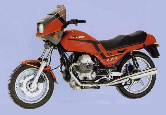Moto Guzzi V 35III (1985-) especificaciones técnicas