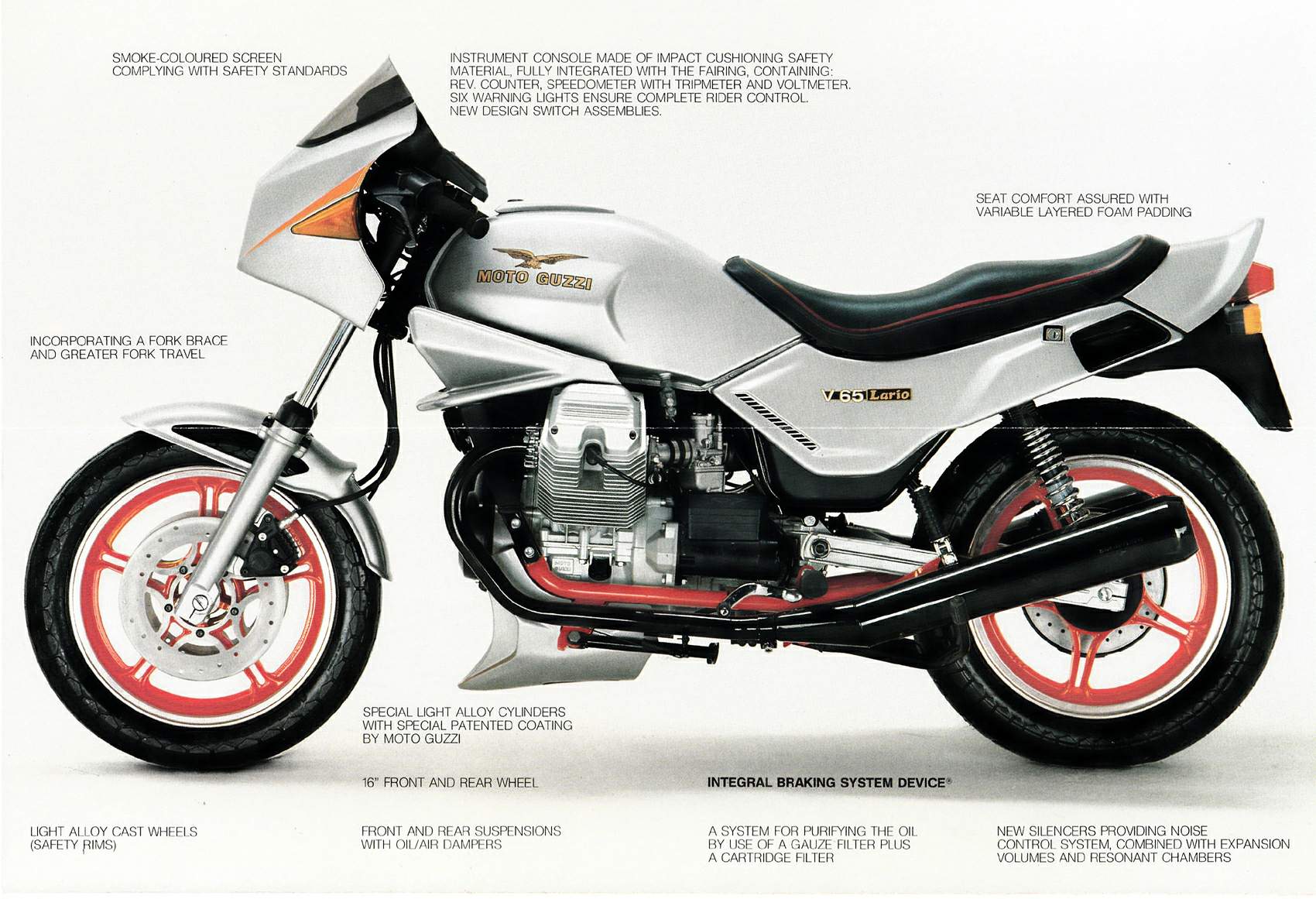 Moto Guzzi V 65 Lario (1985-) especificaciones técnicas