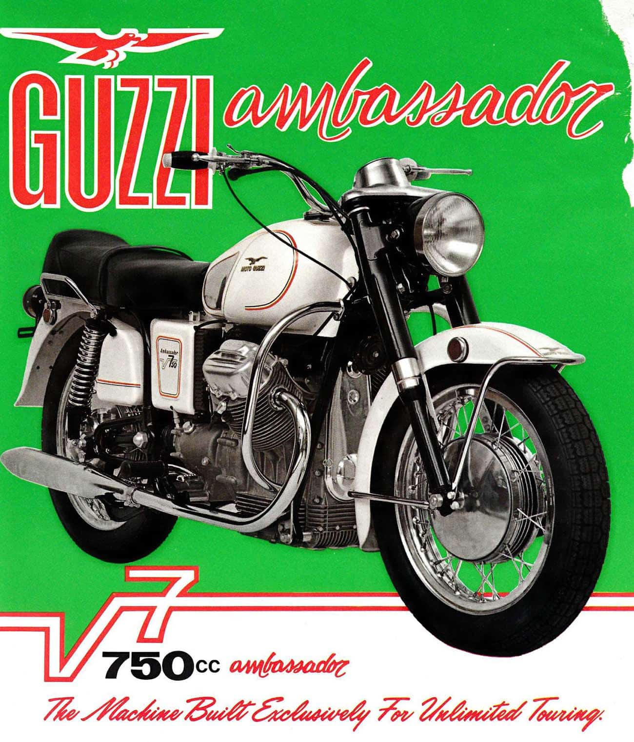 Moto Guzzi V-7 750 Ambassador (1970) especificaciones técnicas