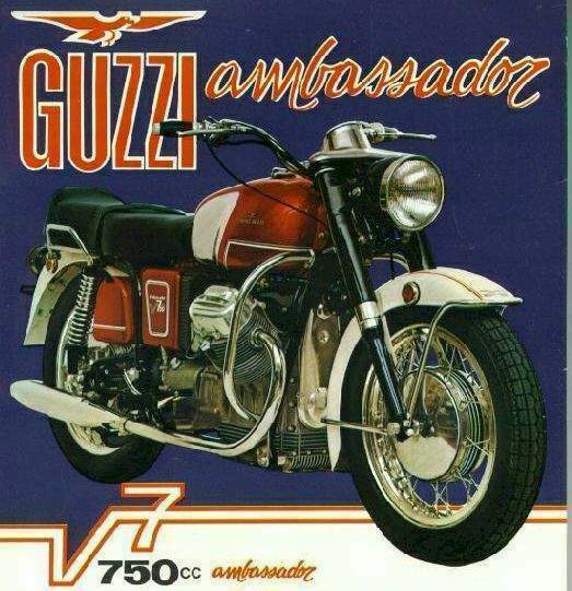Moto Guzzi V-7 750 Ambassador (1971-) especificaciones técnicas