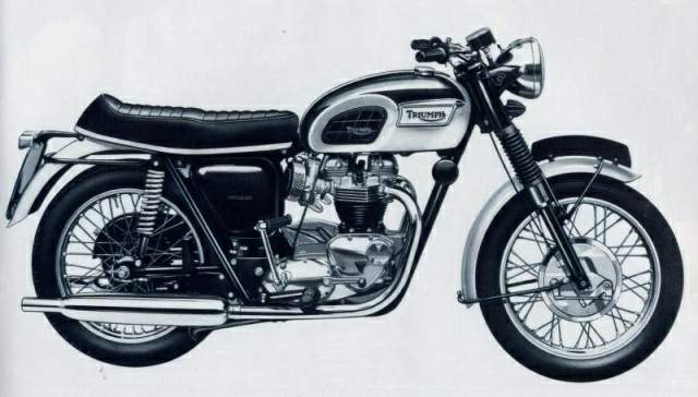 Triumph T120R Bonneville 650 (1969) especificaciones técnicas