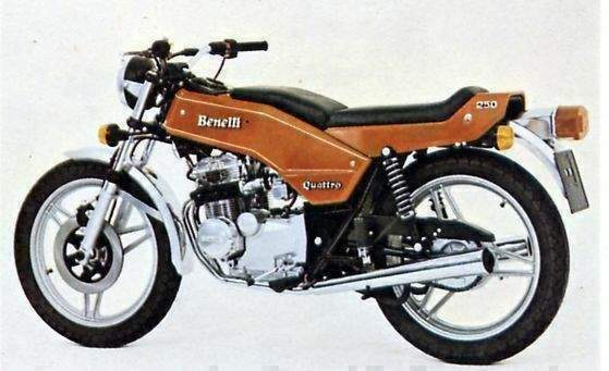 Especificaciones técnicas Benelli 250 Quattro