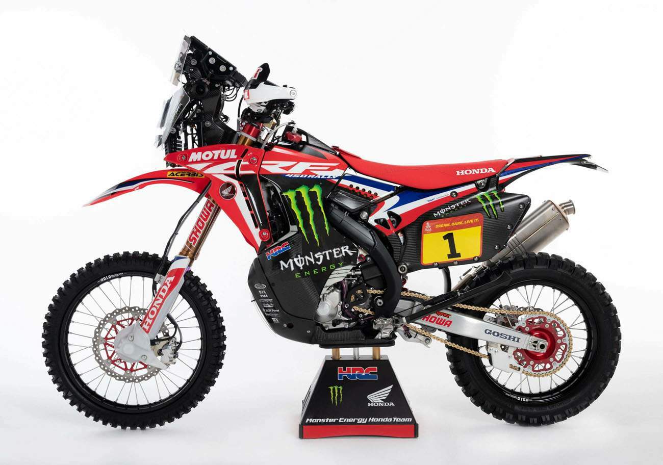 Especificaciones técnicas Honda CRF450 Rally