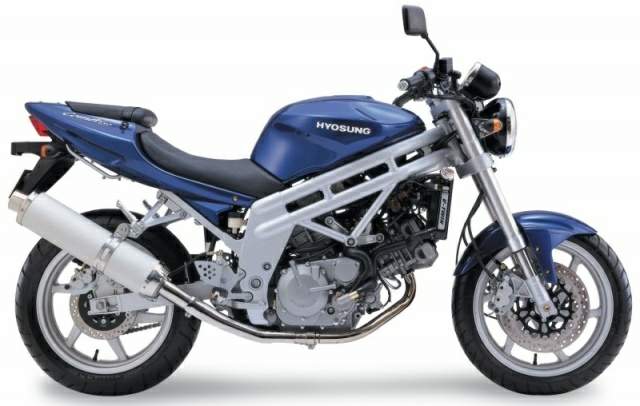 Especificaciones técnicas de la Hyosung GT 650 Comet