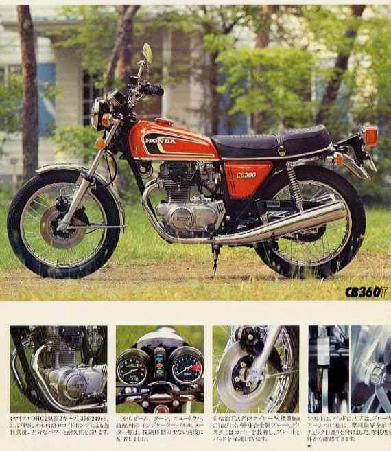 Especificaciones técnicas Honda CB 360T