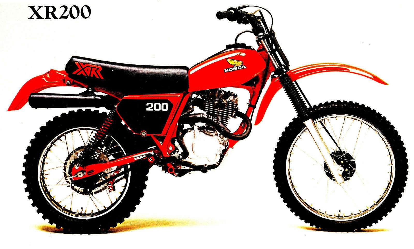 Especificaciones técnicas de la Honda XR 200/R