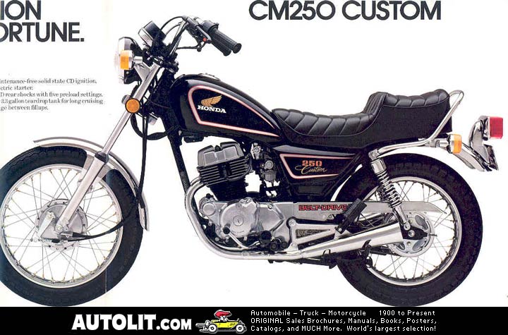 Especificaciones técnicas Honda CM 250 Custom