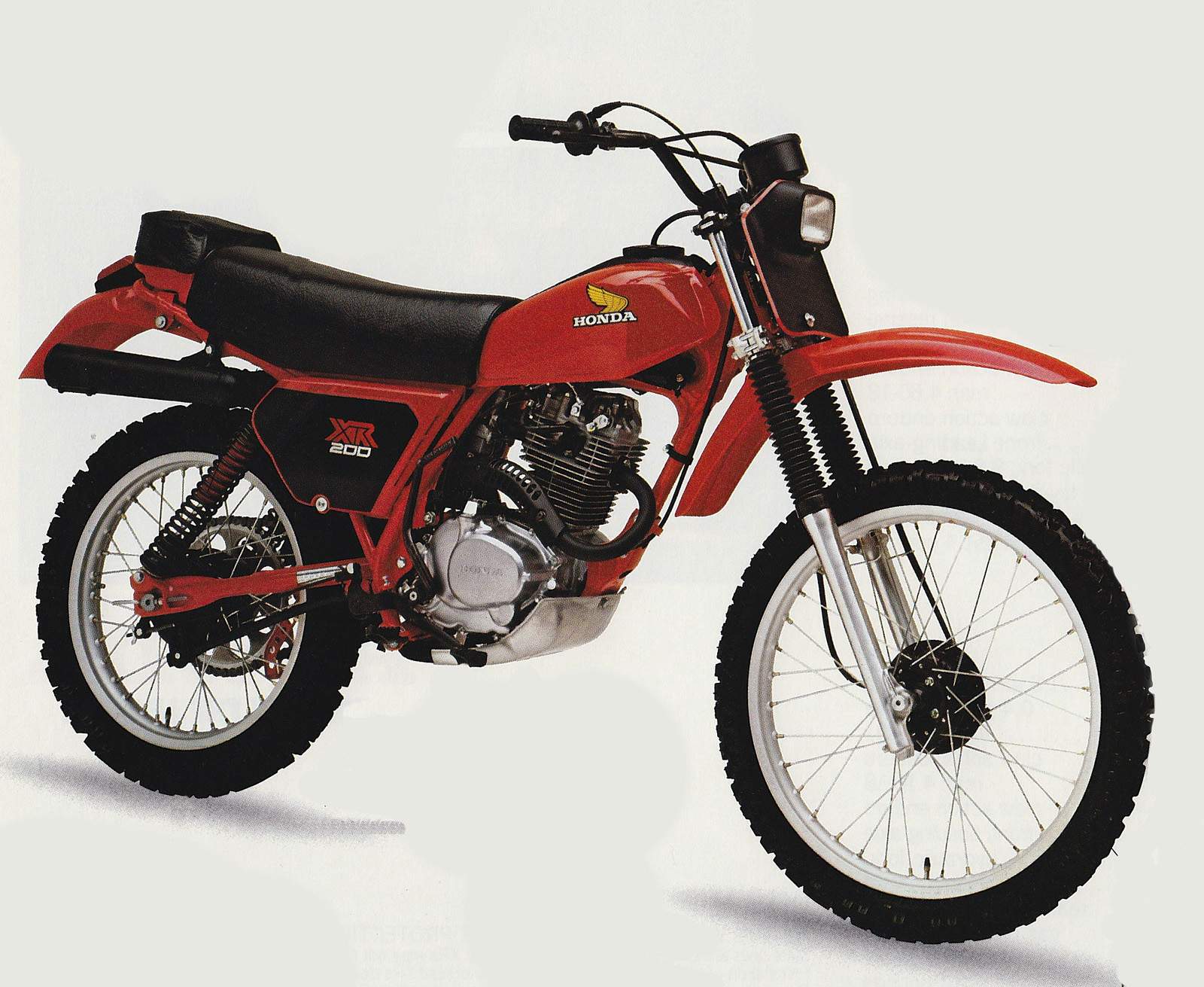 Especificaciones técnicas de la Honda XR 200