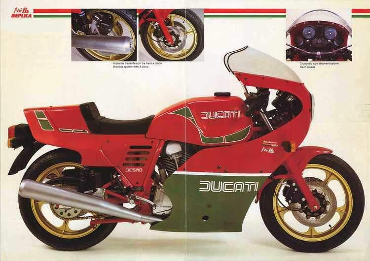 Ducati 1000MHR (Mike Hailwood Replica) (1984) especificaciones técnicas