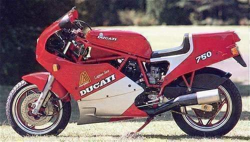 Ducati 750 F1 Laguna Seca (1987) especificaciones técnicas