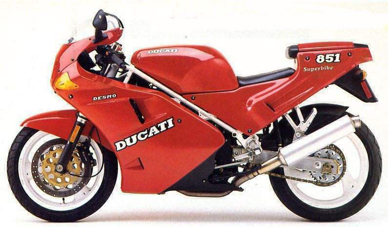 Ducati 851 Strada (1989-90) especificaciones técnicas