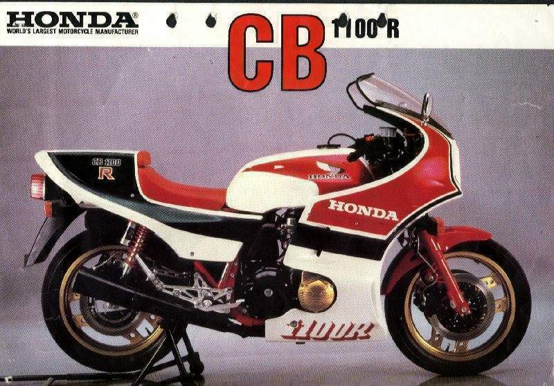 Honda CB 1100R BC (1982) especificaciones técnicas