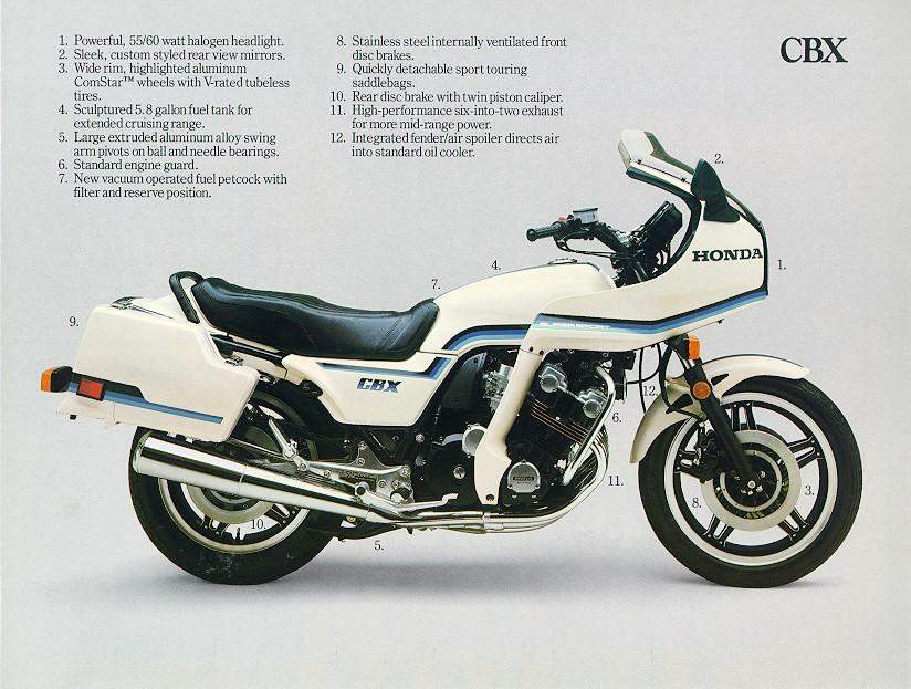 Honda CBX 1000 Pro-Link (1982) especificaciones técnicas