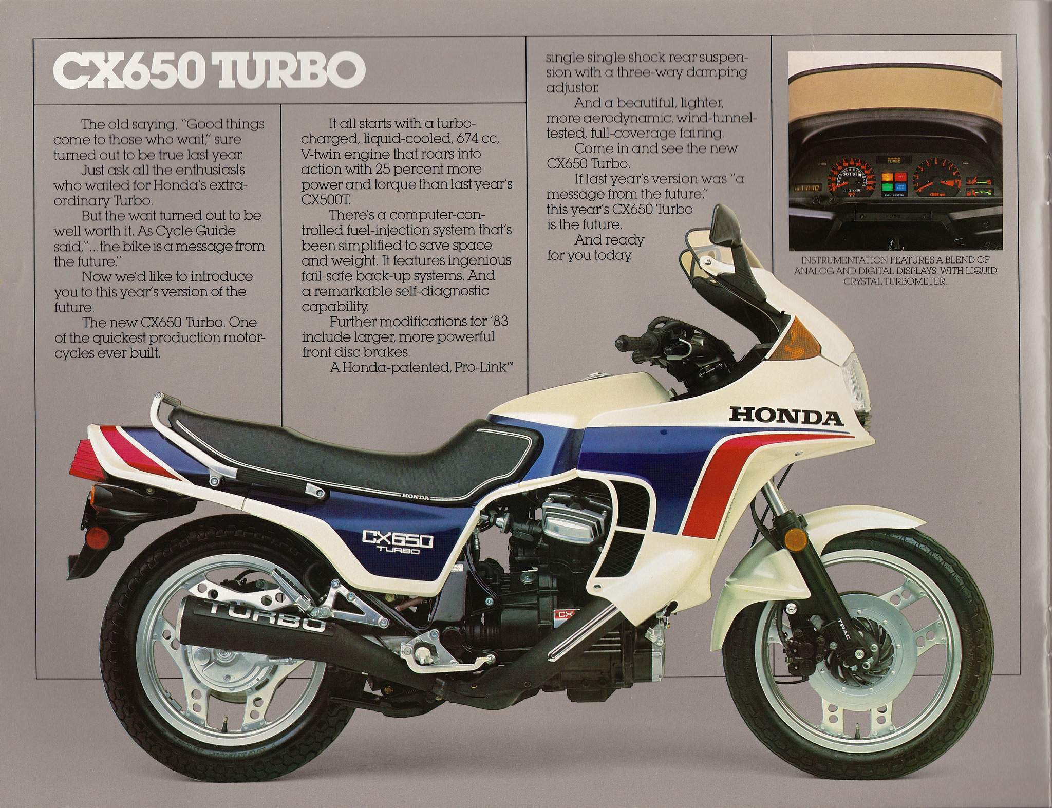 Honda CX 650TC Turbo (1984) especificaciones técnicas