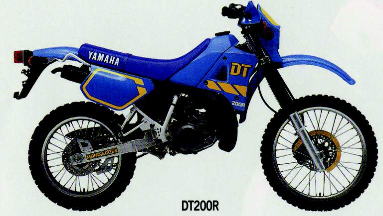 Especificaciones técnicas de la Yamaha DT 200R (1990)